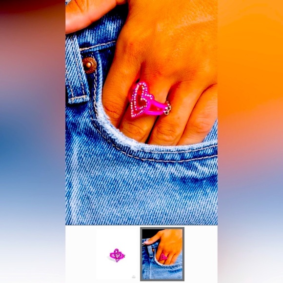 💞💖💞 “HYBRID HEART” PINK RING ~ PAPARAZZI❗️💞💖💞 - Picture 4 of 4